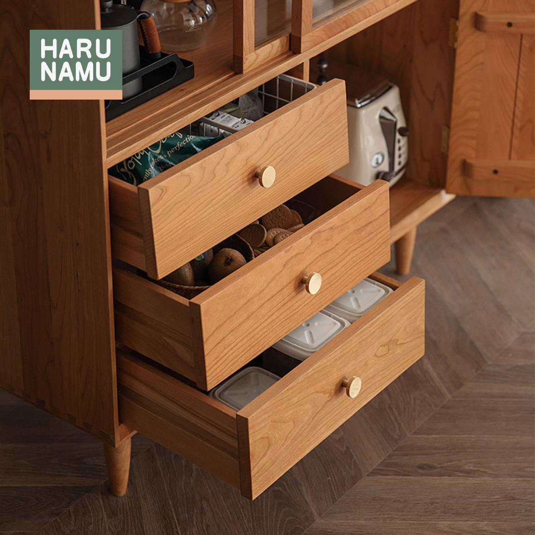 KIYOMIZU Solid Wood Display Cabinet