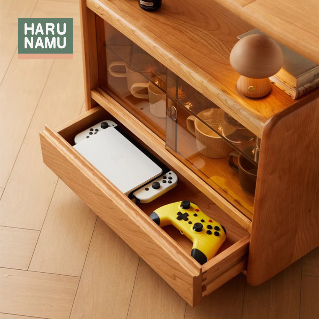 RENCHŌ Solid Wood Adjustable Coffee Table