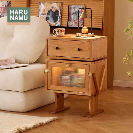 FUUKI Solid Wood Robot Side Cabinet