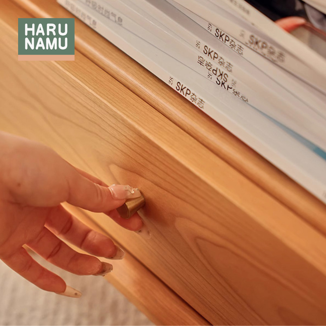 MIYAKO Solid Wood Bedside Cabinet