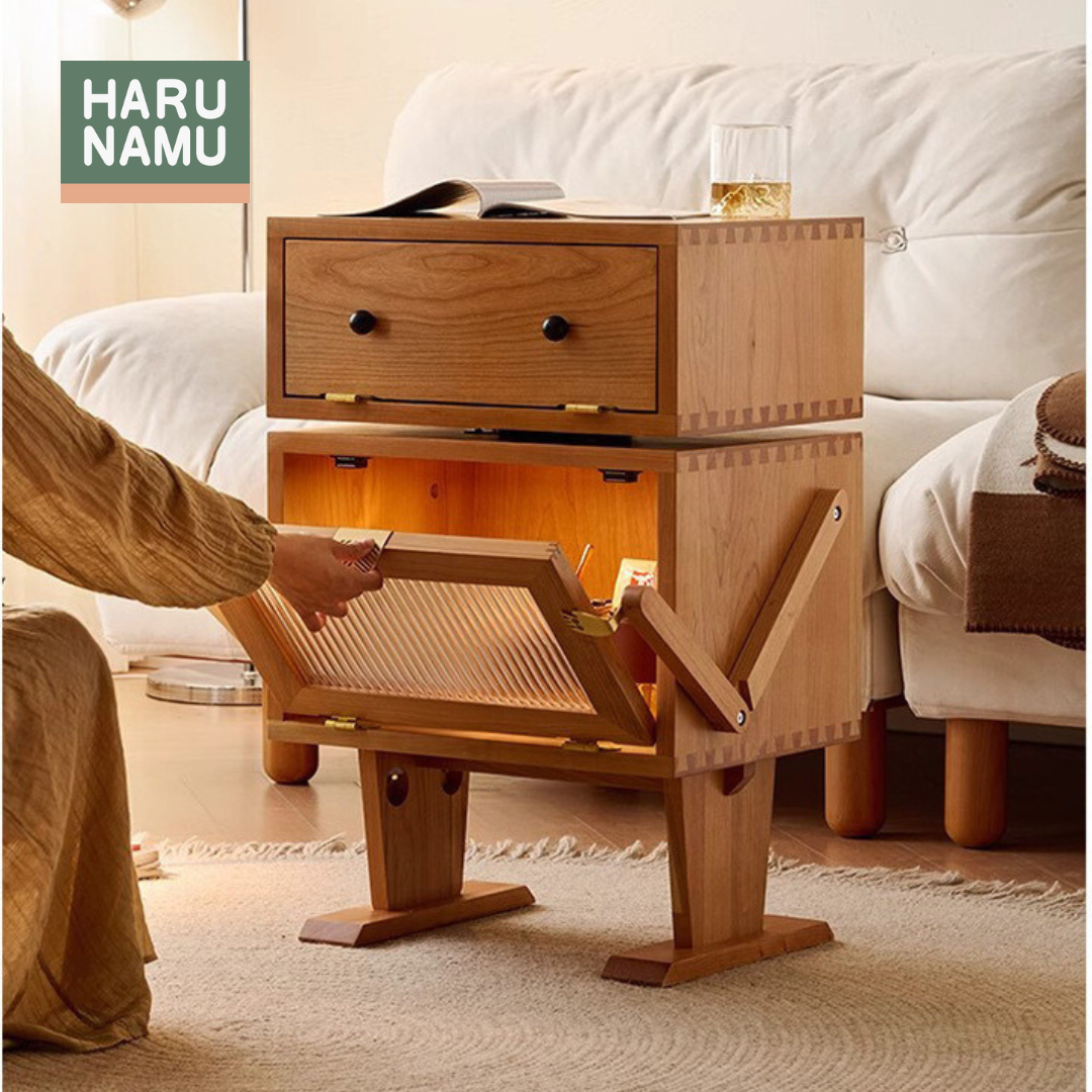 FUUKI Solid Wood Robot Side Cabinet