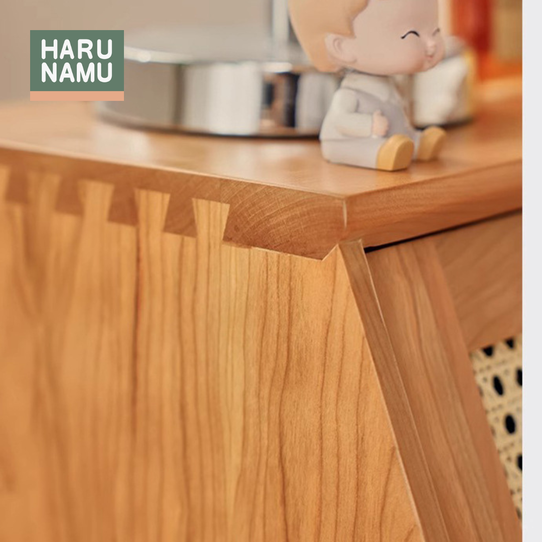 MIYAKO Solid Wood Bedside Cabinet