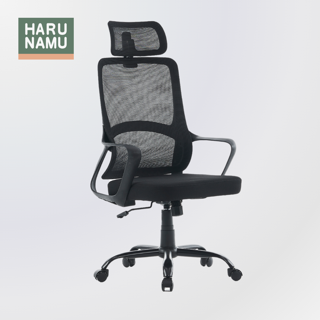 AVA Black Mesh Office Chair