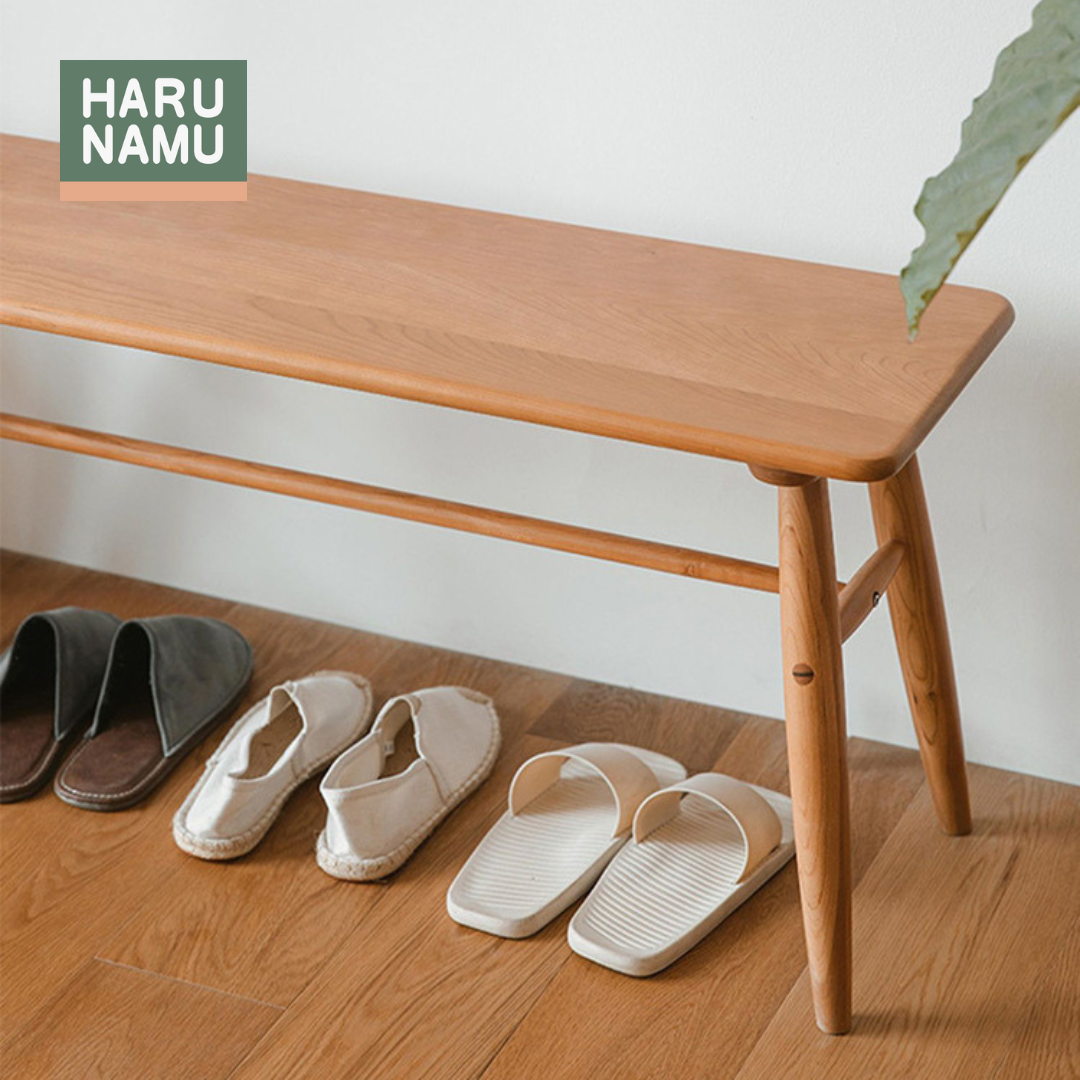 HANABANASHĪ Solid Wood Bench