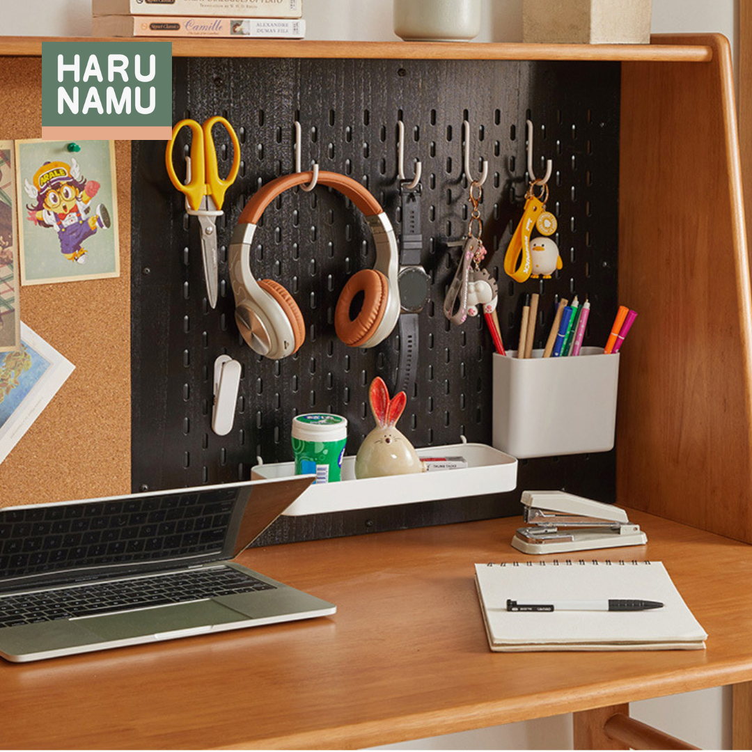 DAICHI Solid Wood Study Table and Shelf