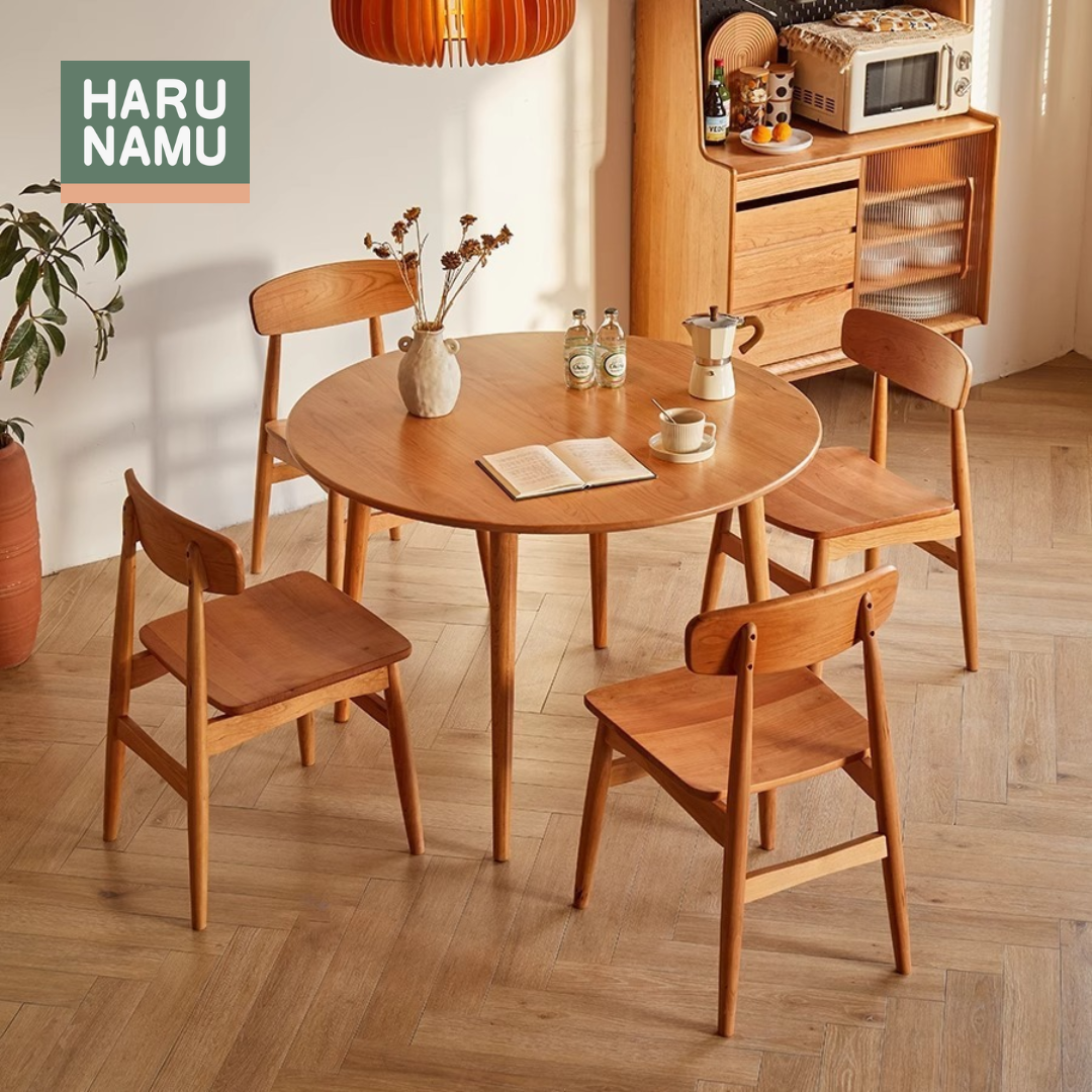 FUJIKO Solid Wood Round Table