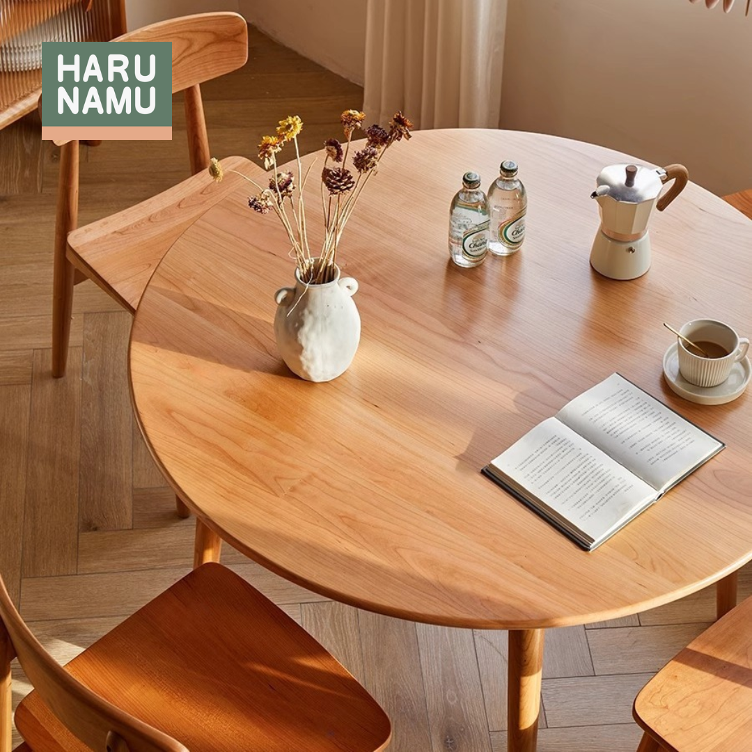 FUJIKO Solid Wood Round Table