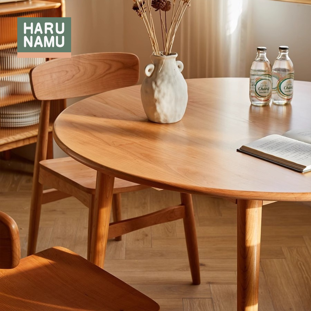 FUJIKO Solid Wood Round Table