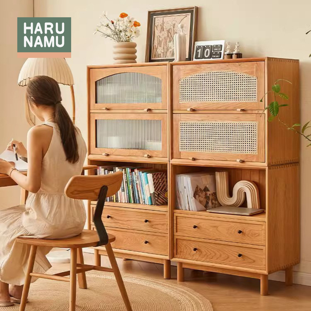TAKI Solid Wood Side Cabinet