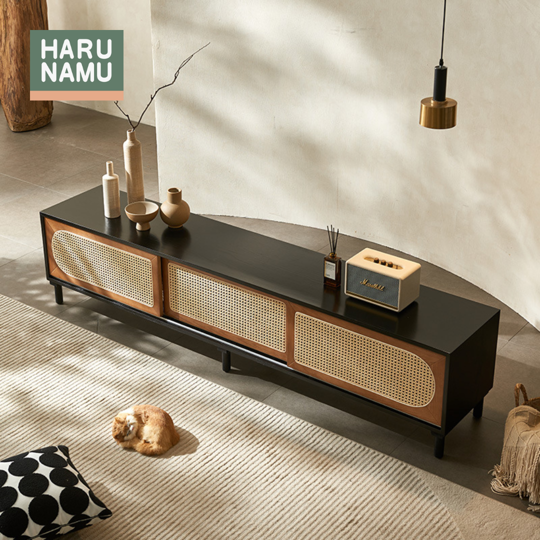 ISAMU Solid Wood TV Console