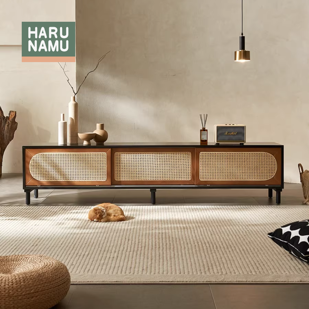 ISAMU Solid Wood TV Console