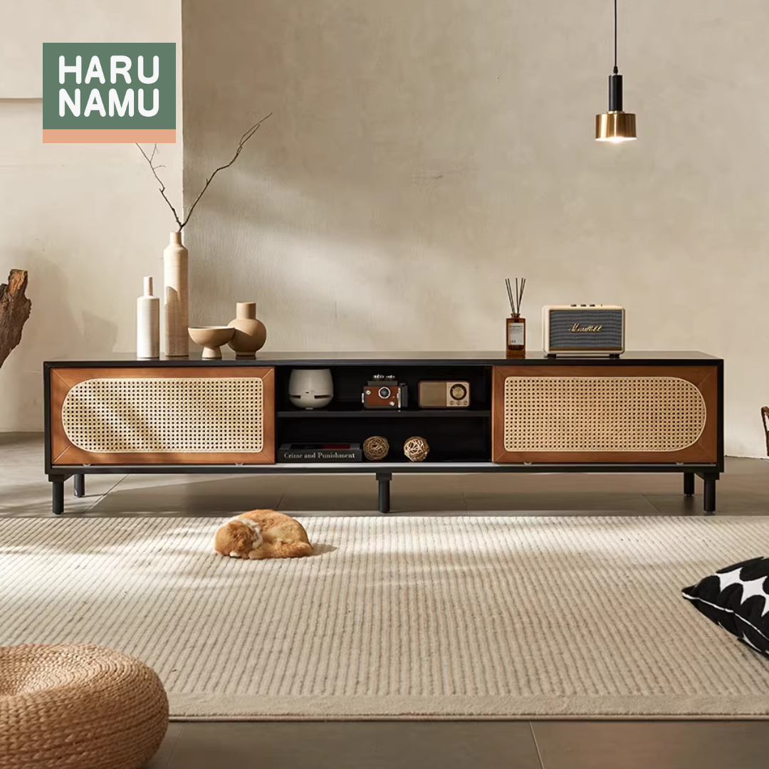 ISAMU Solid Wood TV Console