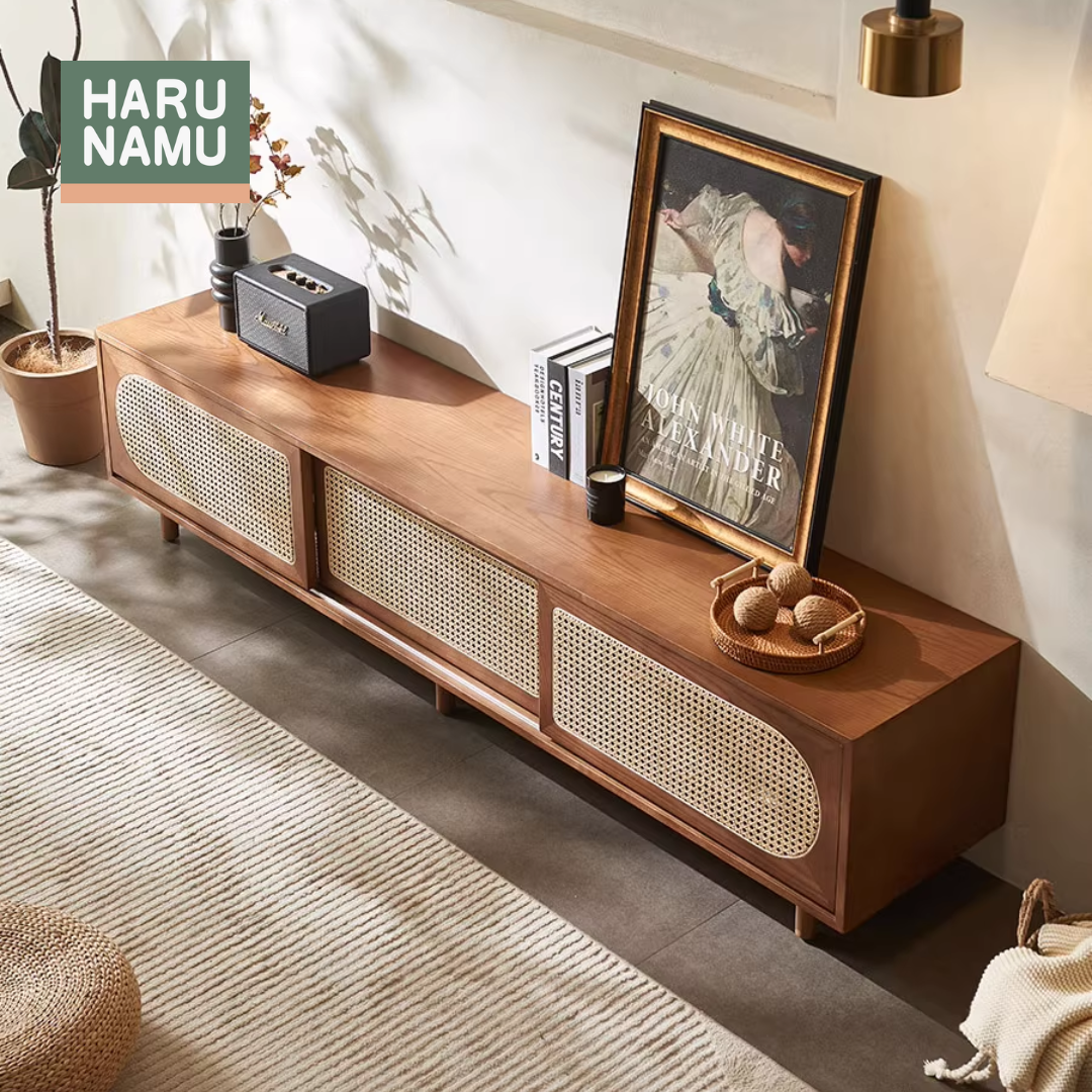 ISAMU Solid Wood TV Console