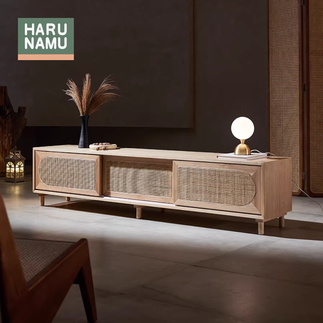 ISAMU Solid Wood TV Console