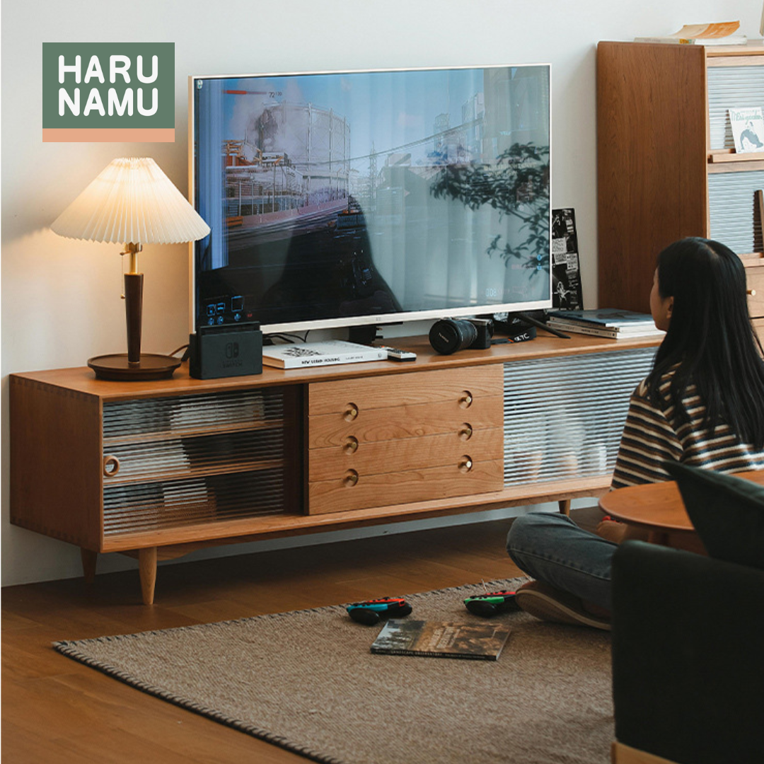 KIYOSHI Solid Wood TV Console