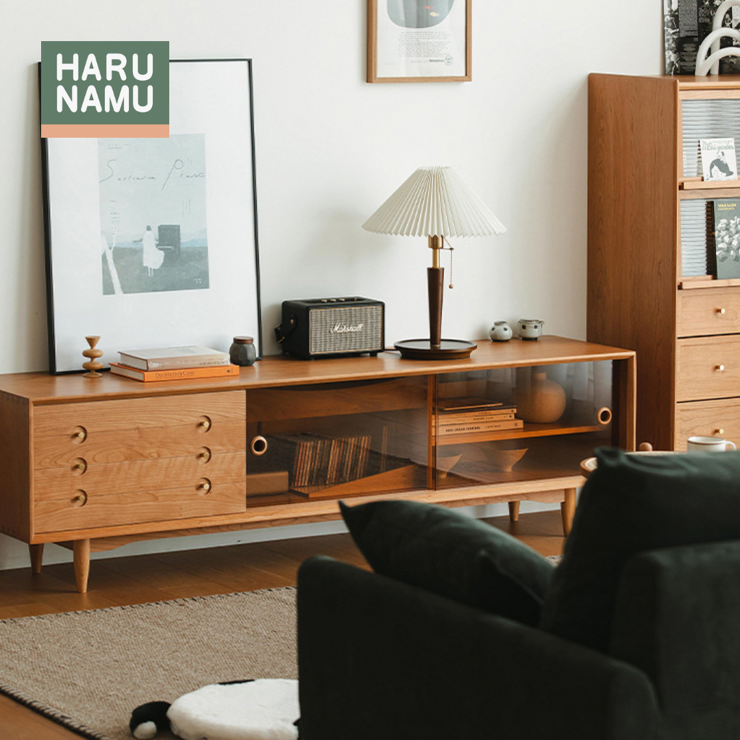 KIYOSHI Solid Wood TV Console