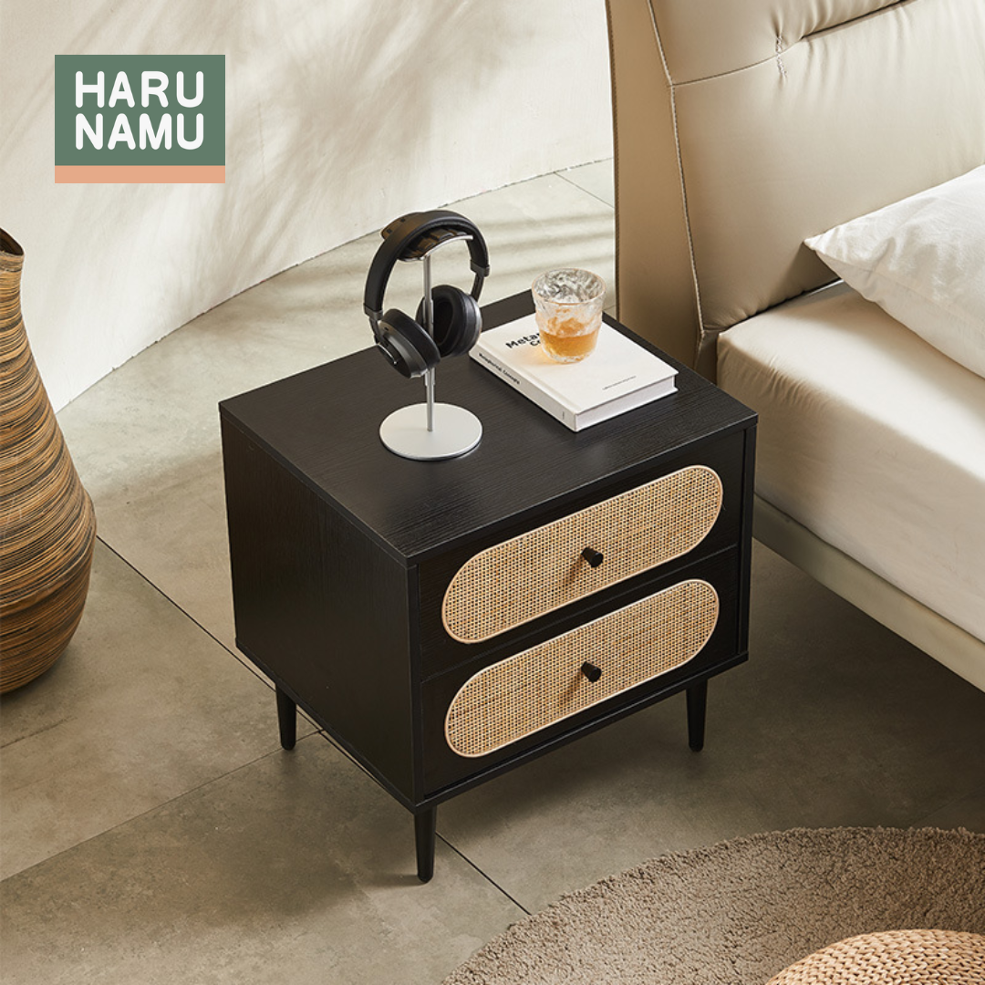 KOKOROHIMIE Rattan Bedside Drawer