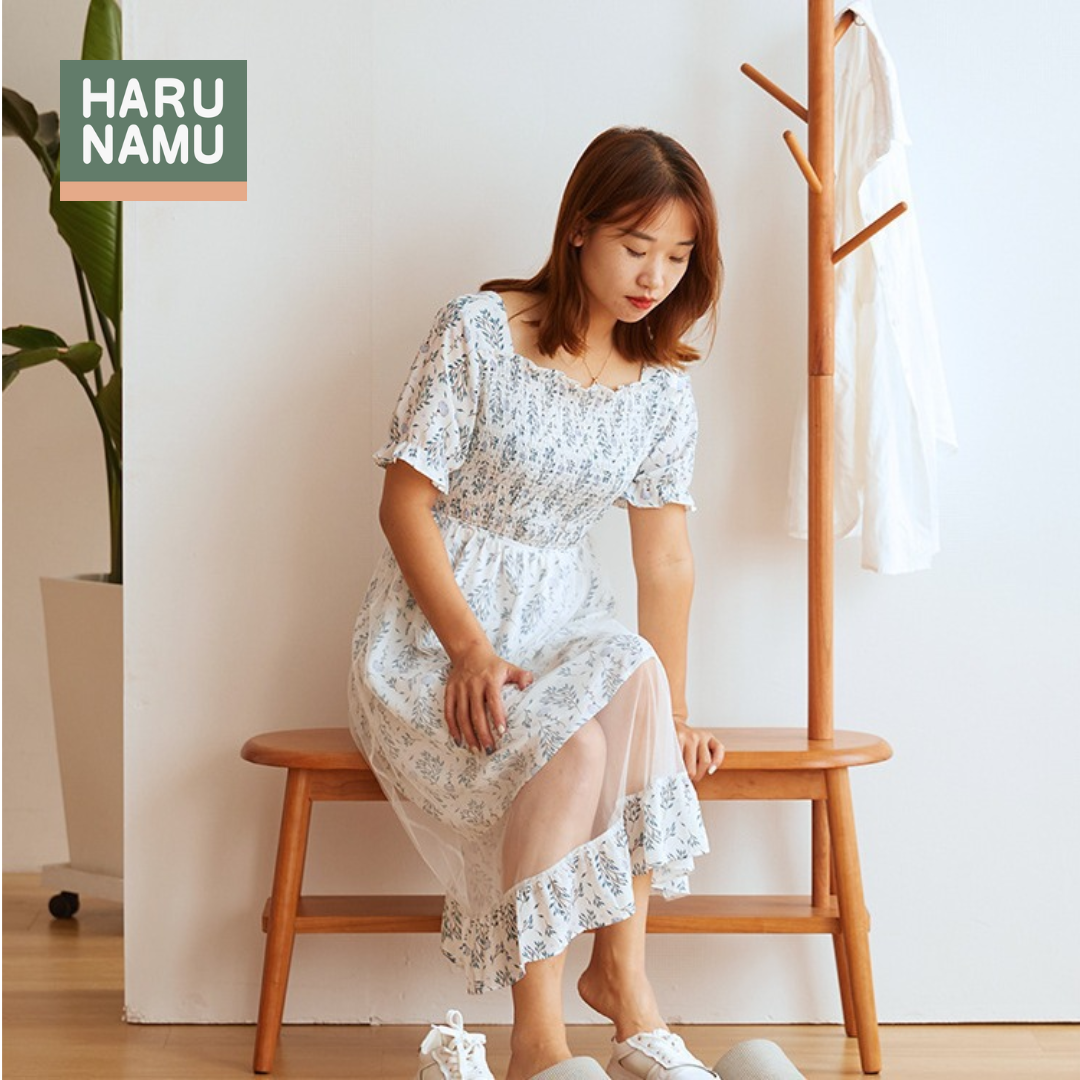 MIO Solid Wood Clothes Rack Bench