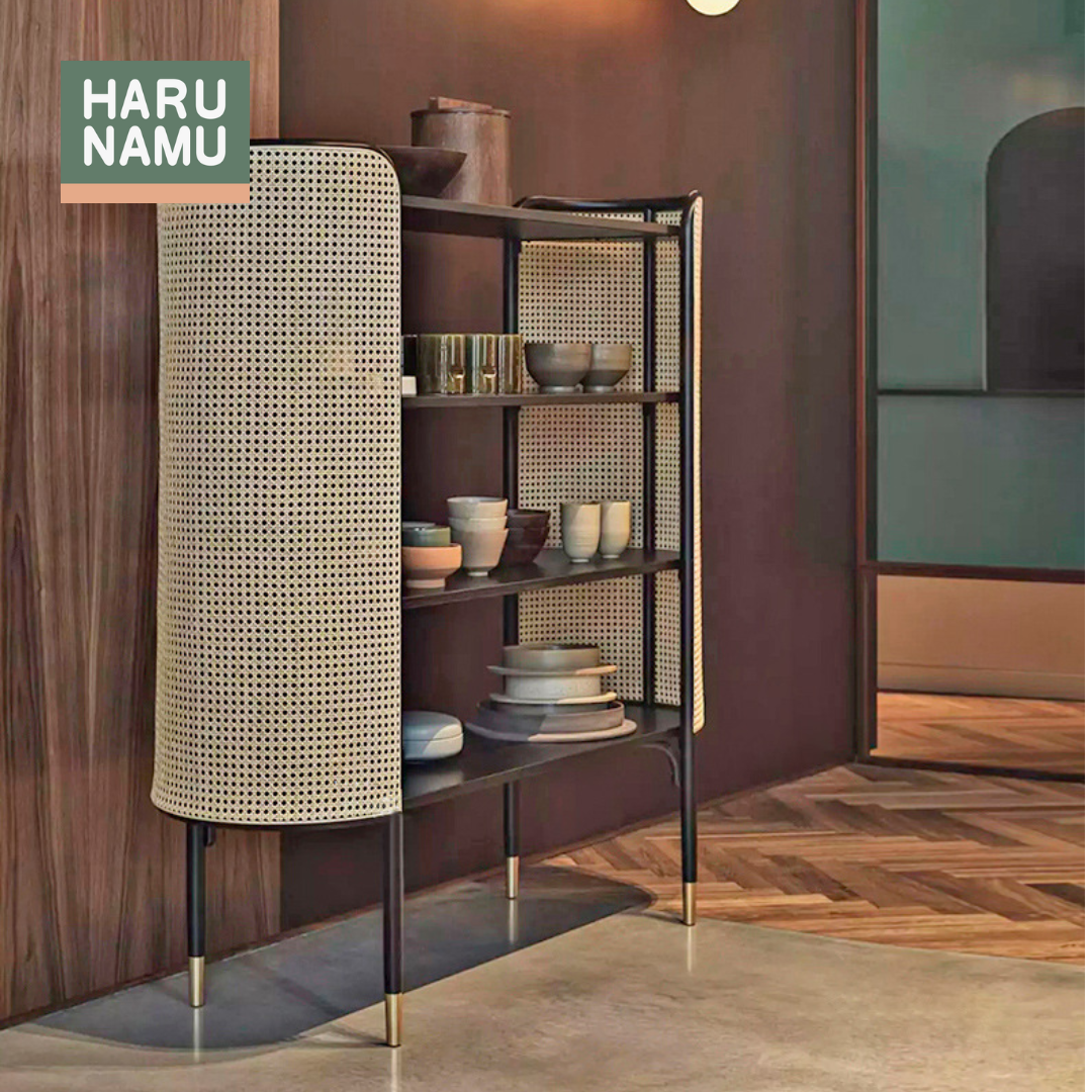 NAYU Rattan Solid Wood Cabinet