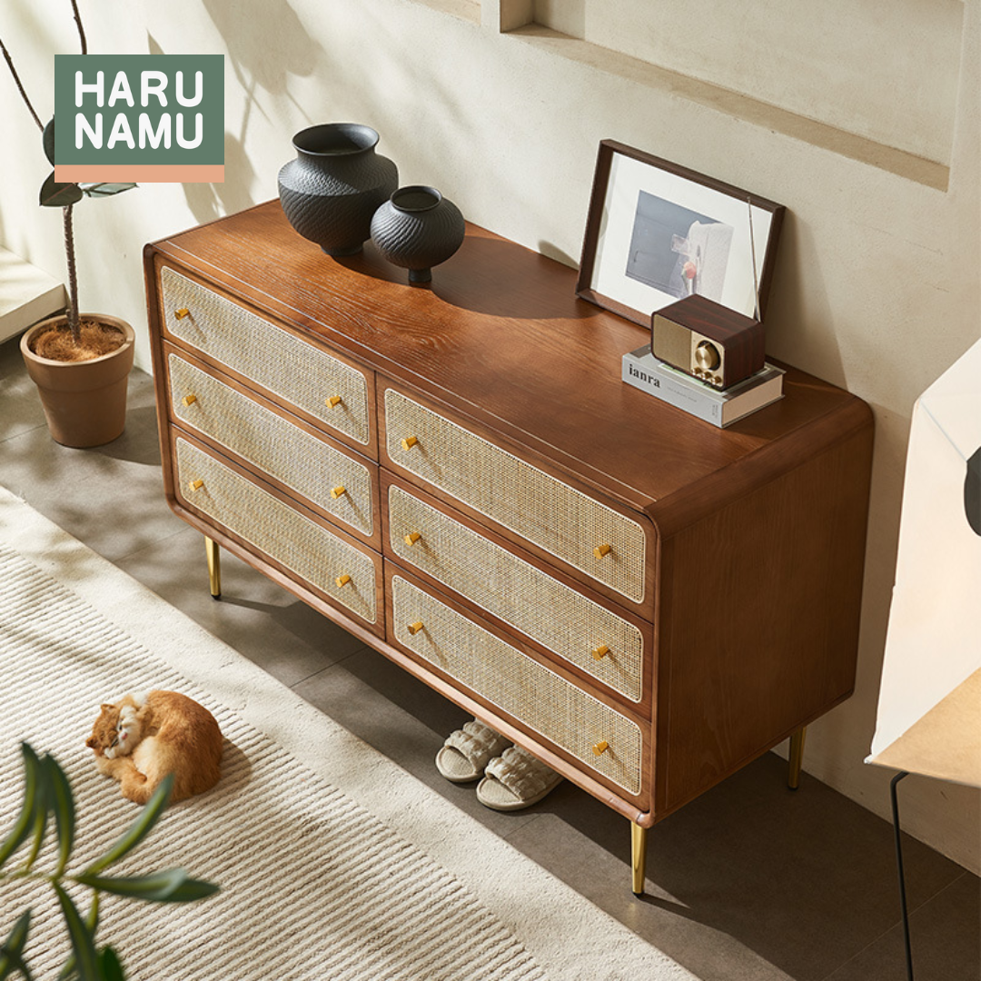 TOMOMI Solid Wood Chest of Drawers