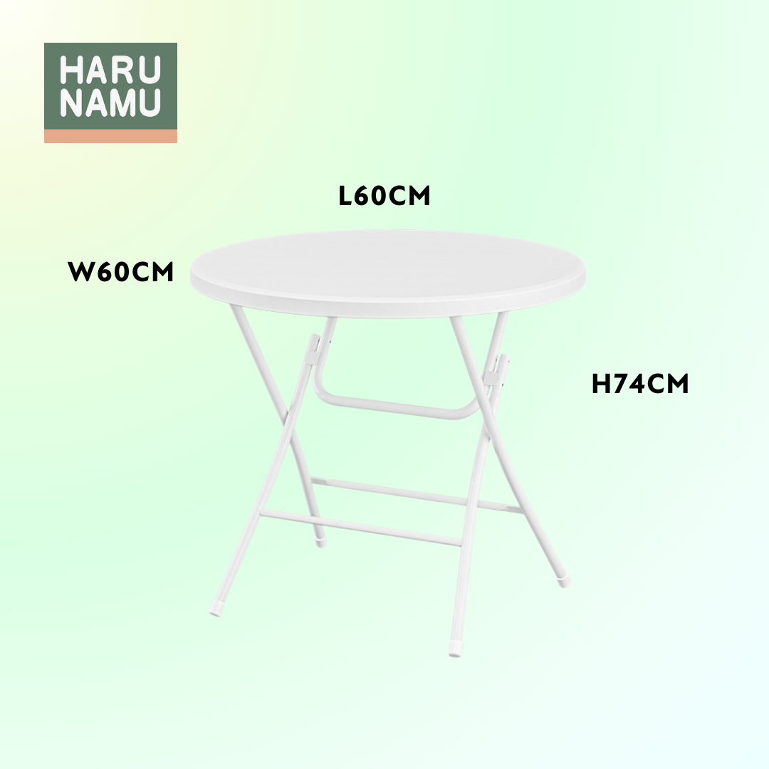 STORRO Small Round Foldable Table