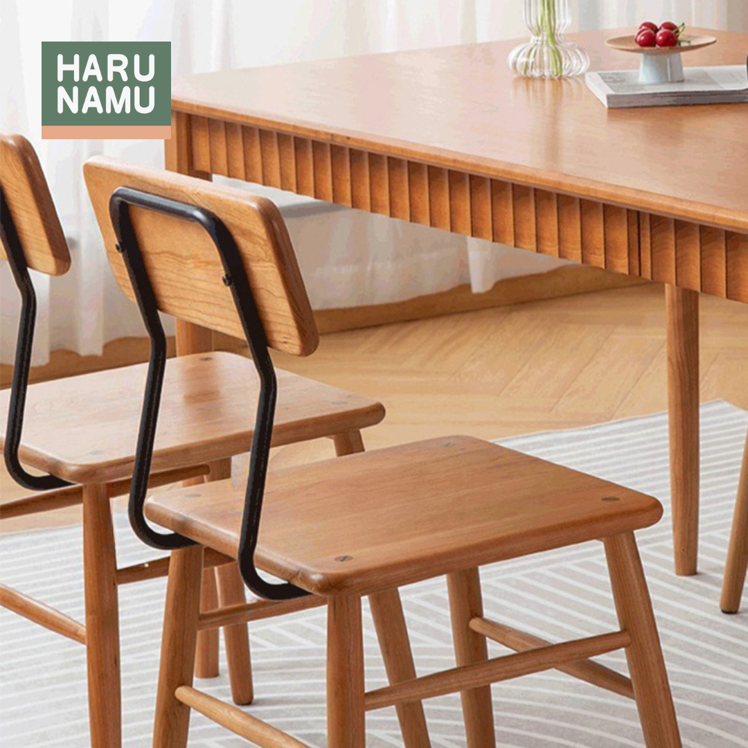 KENJI Solid Wood Chair Angled View 2