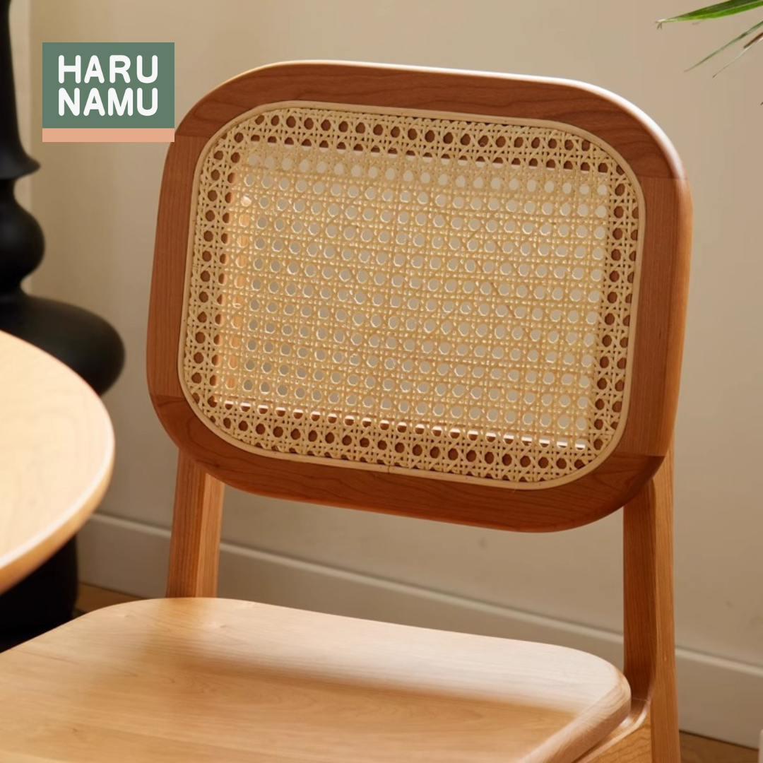 KUTSUROGU Solid Wood Rattan Chair