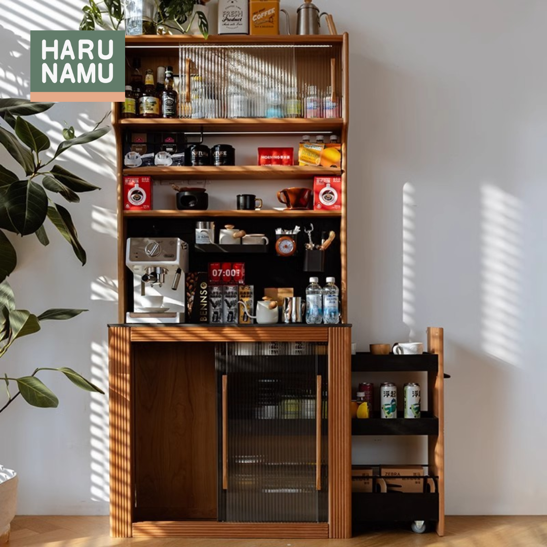 YASUNARI Solid Wood Storage Cabinet