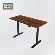 BRISKA Walnut Wood Standing Desk