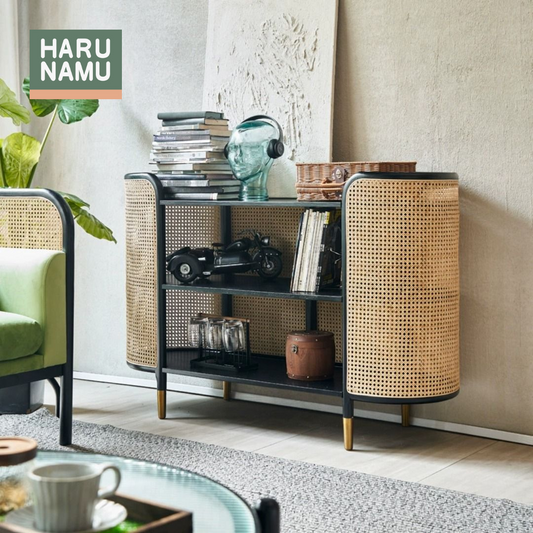 NAYU Rattan Solid Wood Cabinet