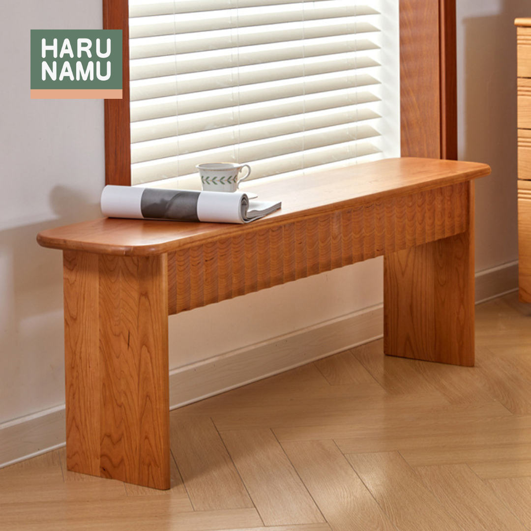 SAZANAMI Solid Wood Bench