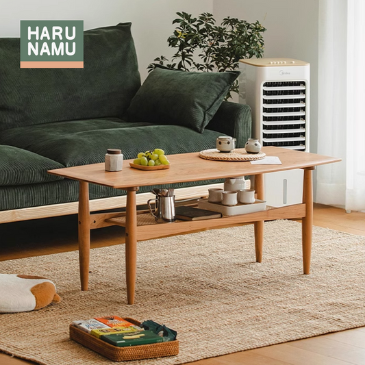 NATSU Solid Wood Rattan Coffee Table