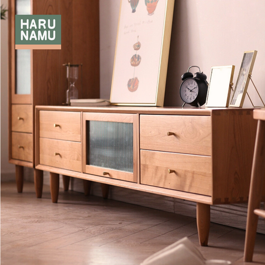 NAMERAKANA Solid Wood TV Console