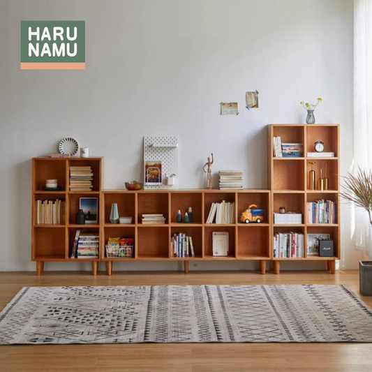 NAMERAKANA Solid Wood Bookshelf