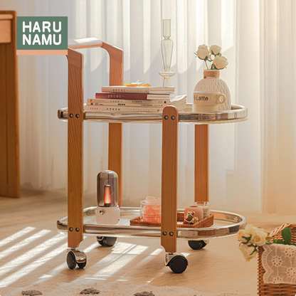 MANAMI Solid Wood Tea Trolley