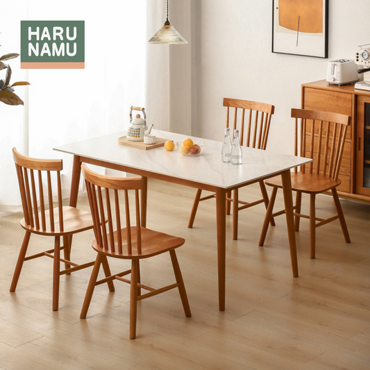 FURIKOMERU White Sintered Stone Dining Table