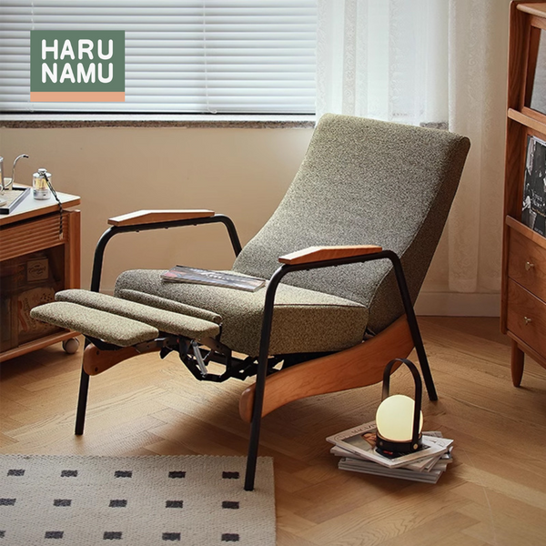 HISAE Solid Wood Reclining Chair - Harunamu