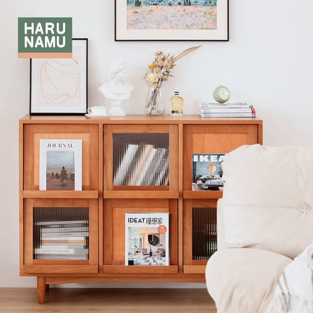 KIBŌ Solid Wood Side Cabinet