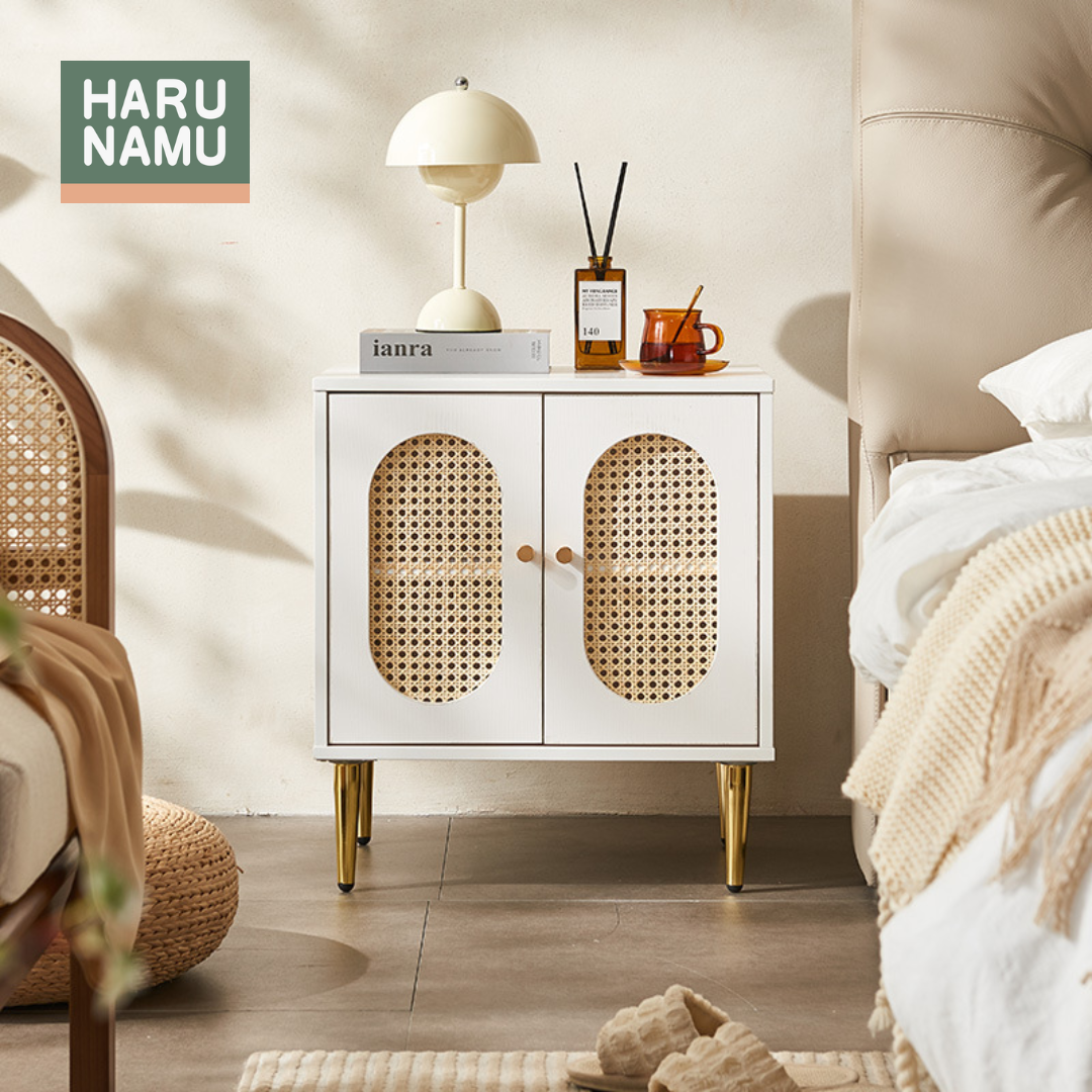 SUKI Rattan Bedside Cabinet