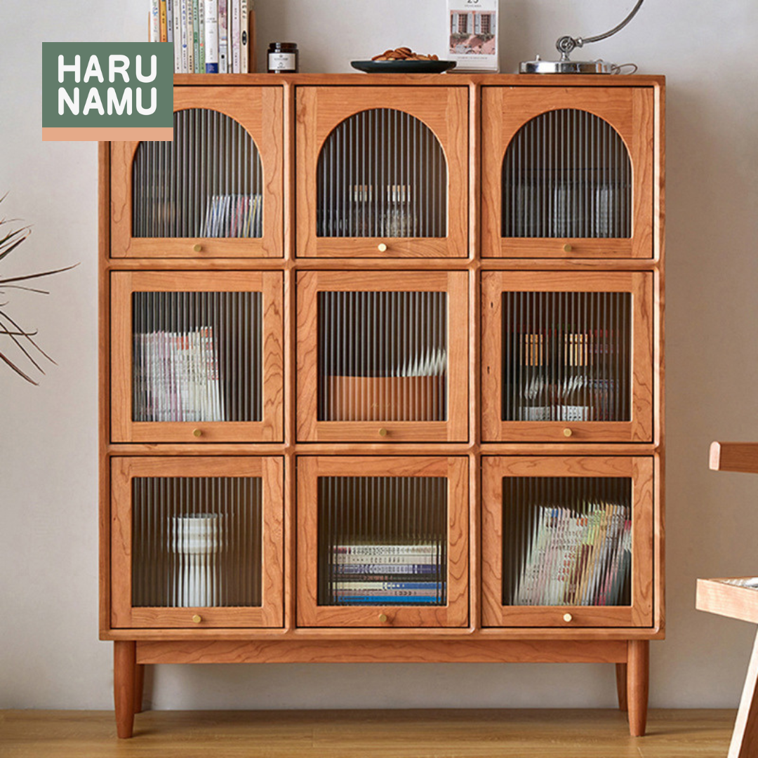 KOUKI Solid Wood Display Cabinet