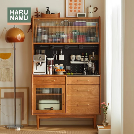 RYUHEI Solid Wood Kitchen Side Cabinet