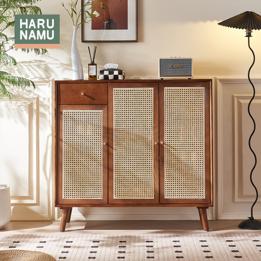TAKEMI Rattan Solid Wood Shoe Cabinet
