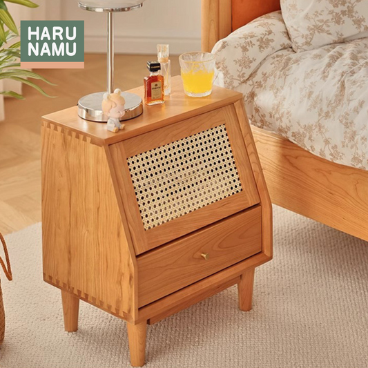 MIYAKO Solid Wood Bedside Cabinet
