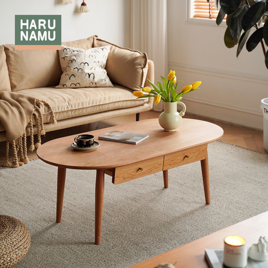 KYOKA Solid Cherry Wood Coffee Table