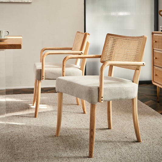 AIMI Rattan Solid Wood Chair