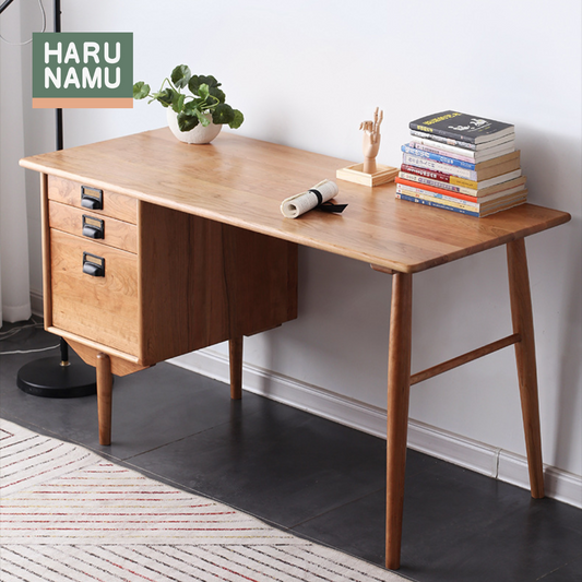 TSUTOMU Solid Wood Study Table