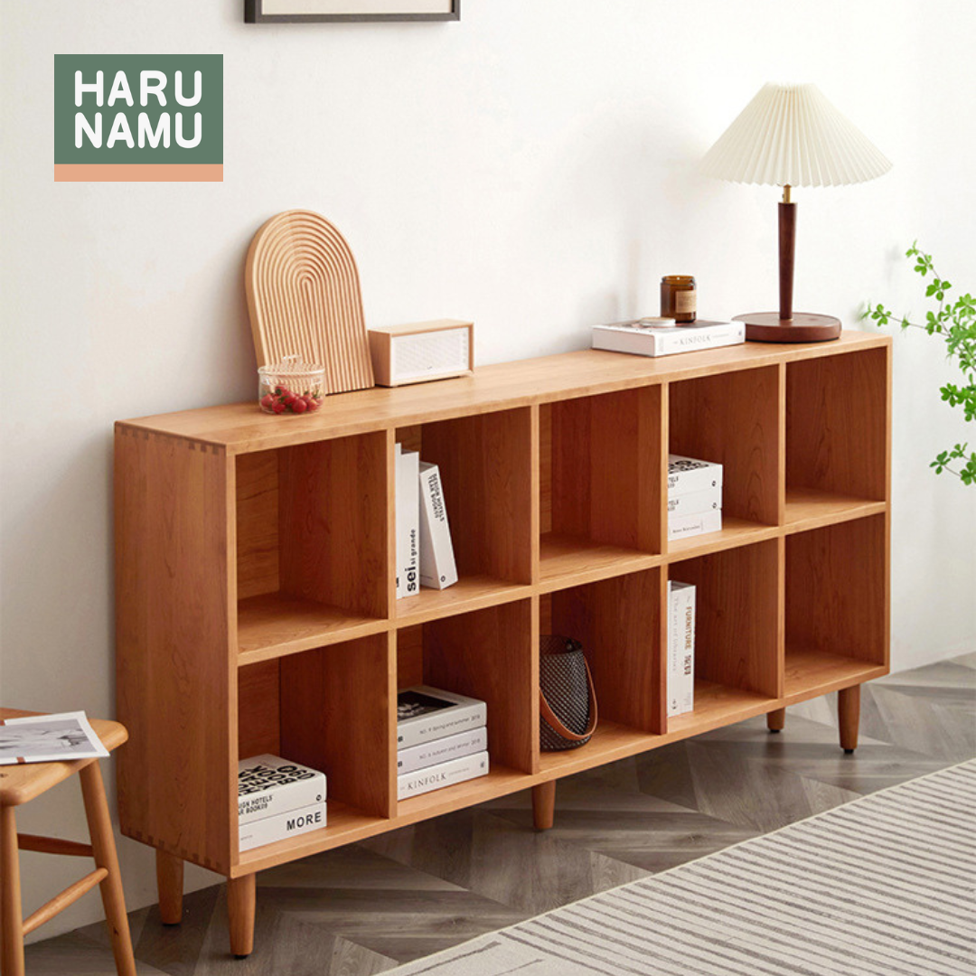 NAMERAKANA Solid Wood Bookshelf