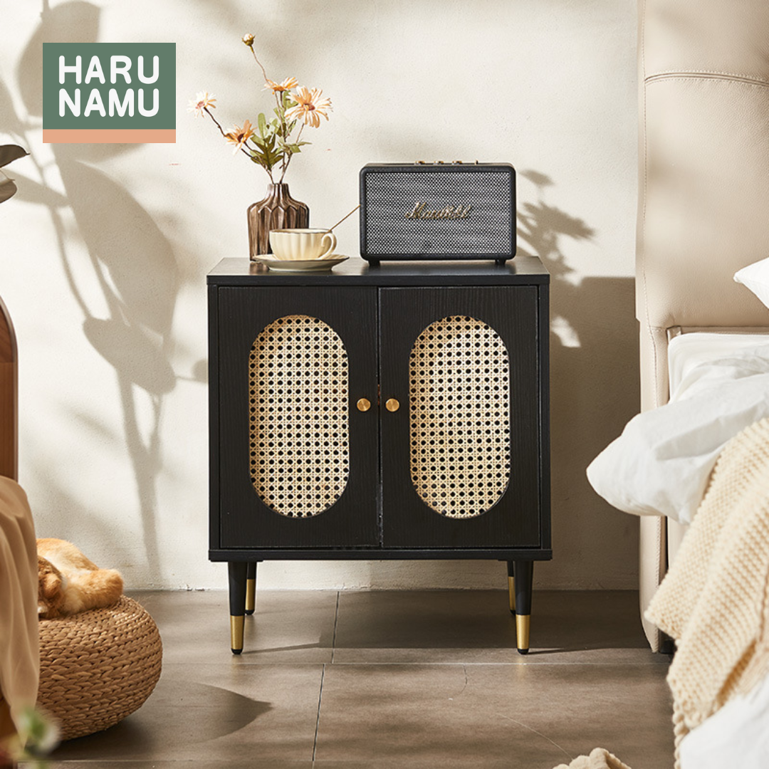 SUKI Rattan Bedside Cabinet