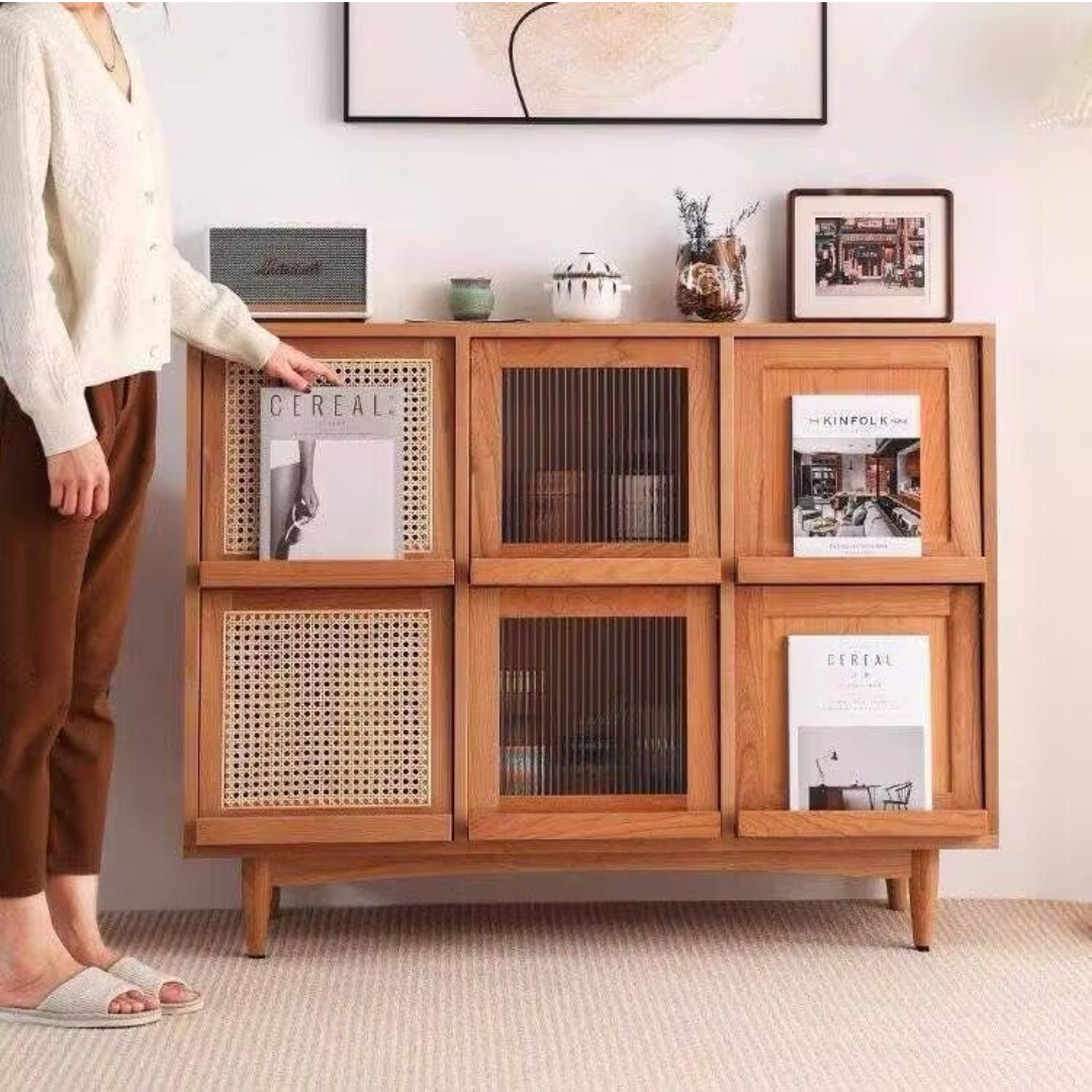 KIBŌ Solid Wood Side Cabinet
