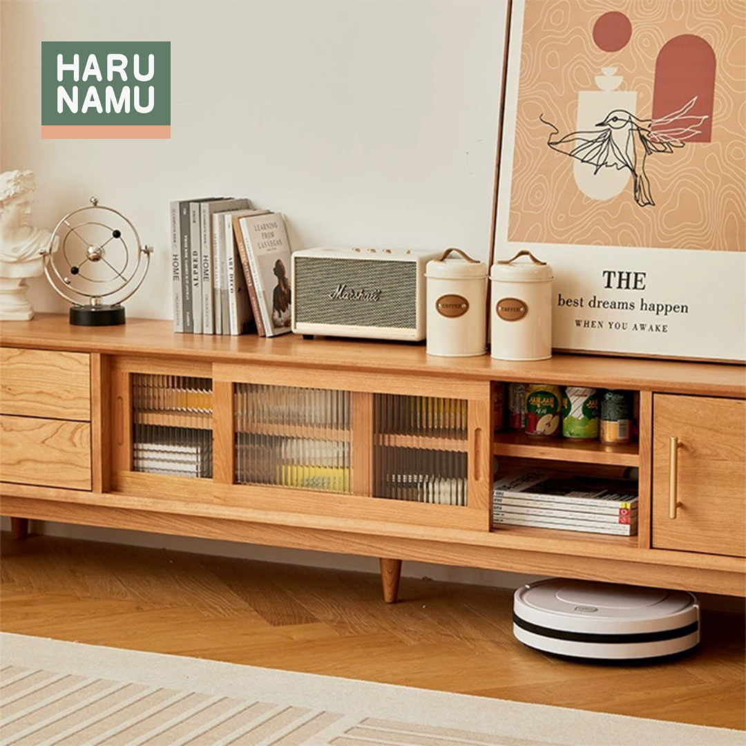 MINORI Solid Wood TV Console